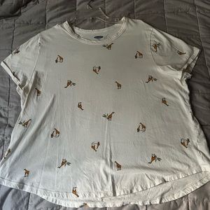 Old Navy giraffe gray T-shirt